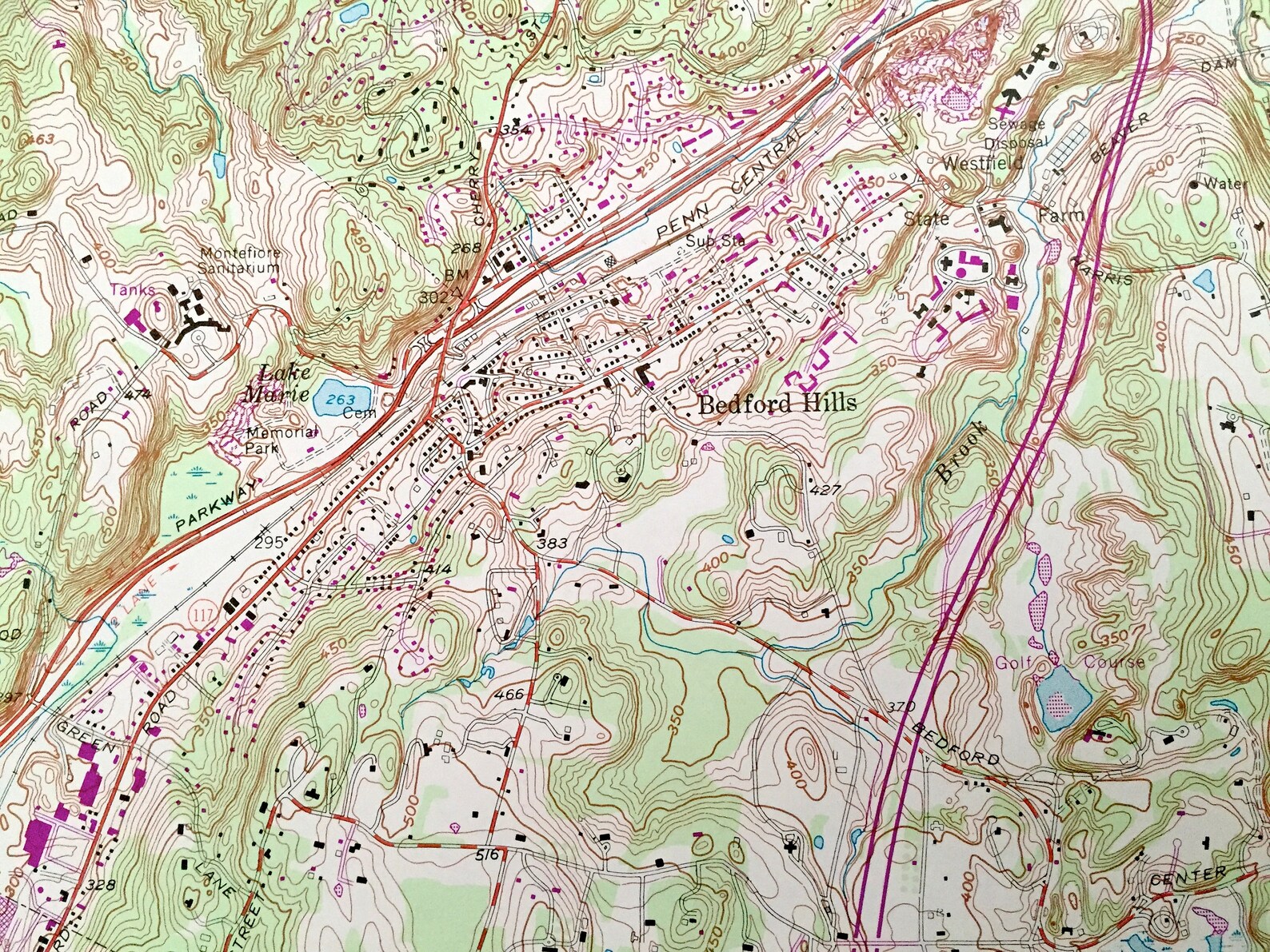 Antique Mount Kisco New York 1955 US Geological Survey Etsy