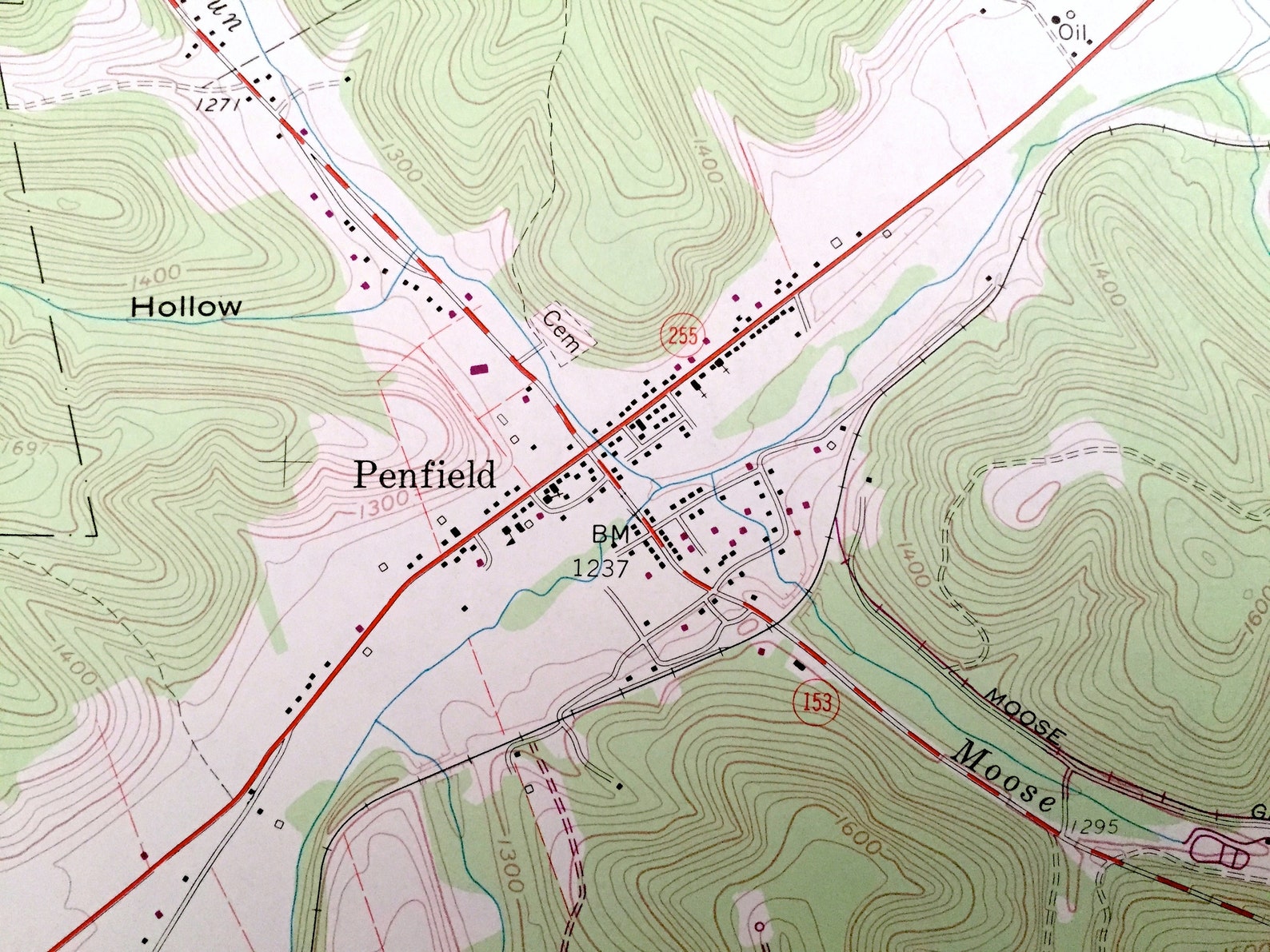Antique Penfield Pennsylvania 1959 US Geological Survey Etsy UK