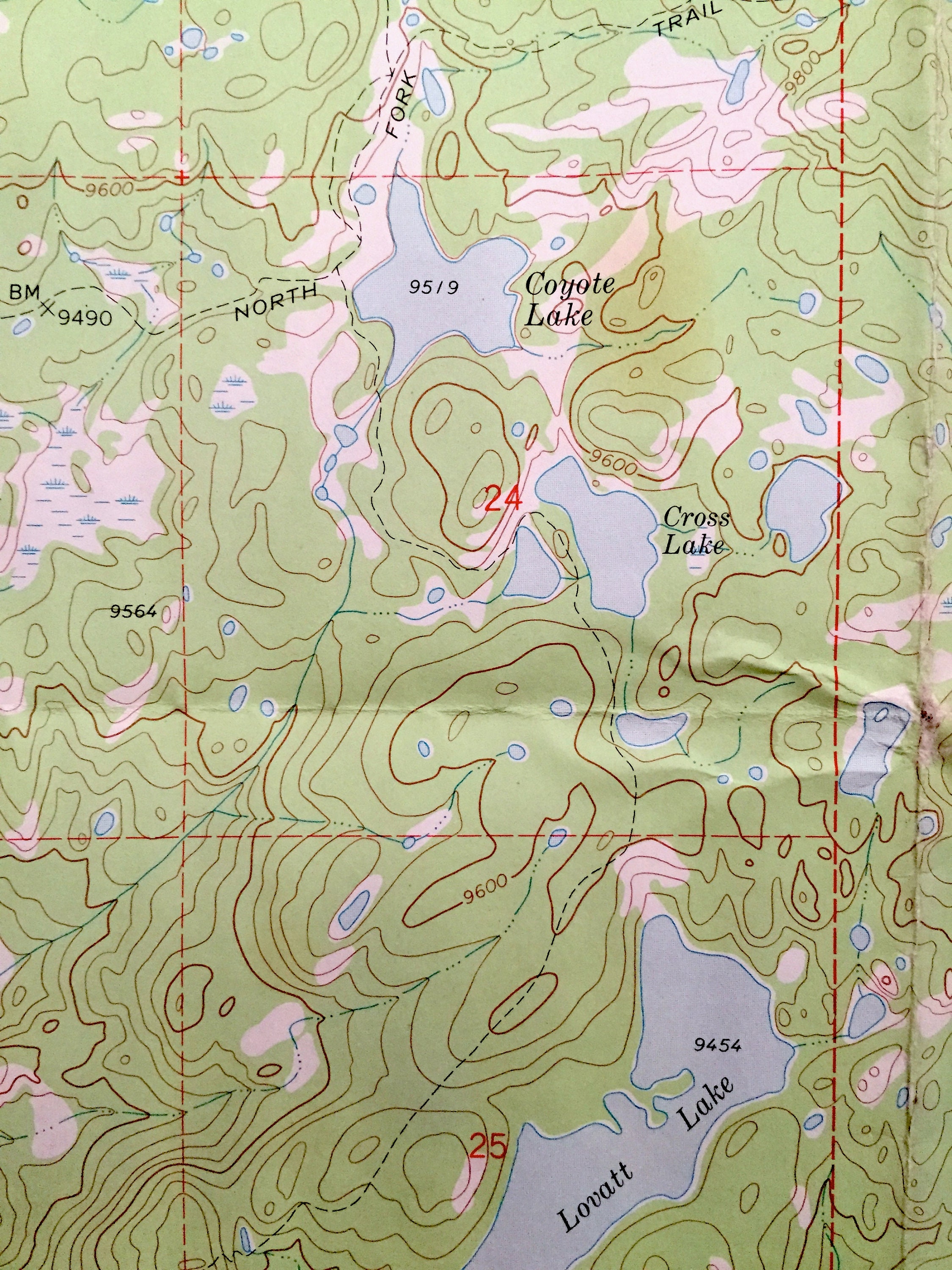Antique Horseshoe Lake Wyoming 1968 US Geological Survey Etsy