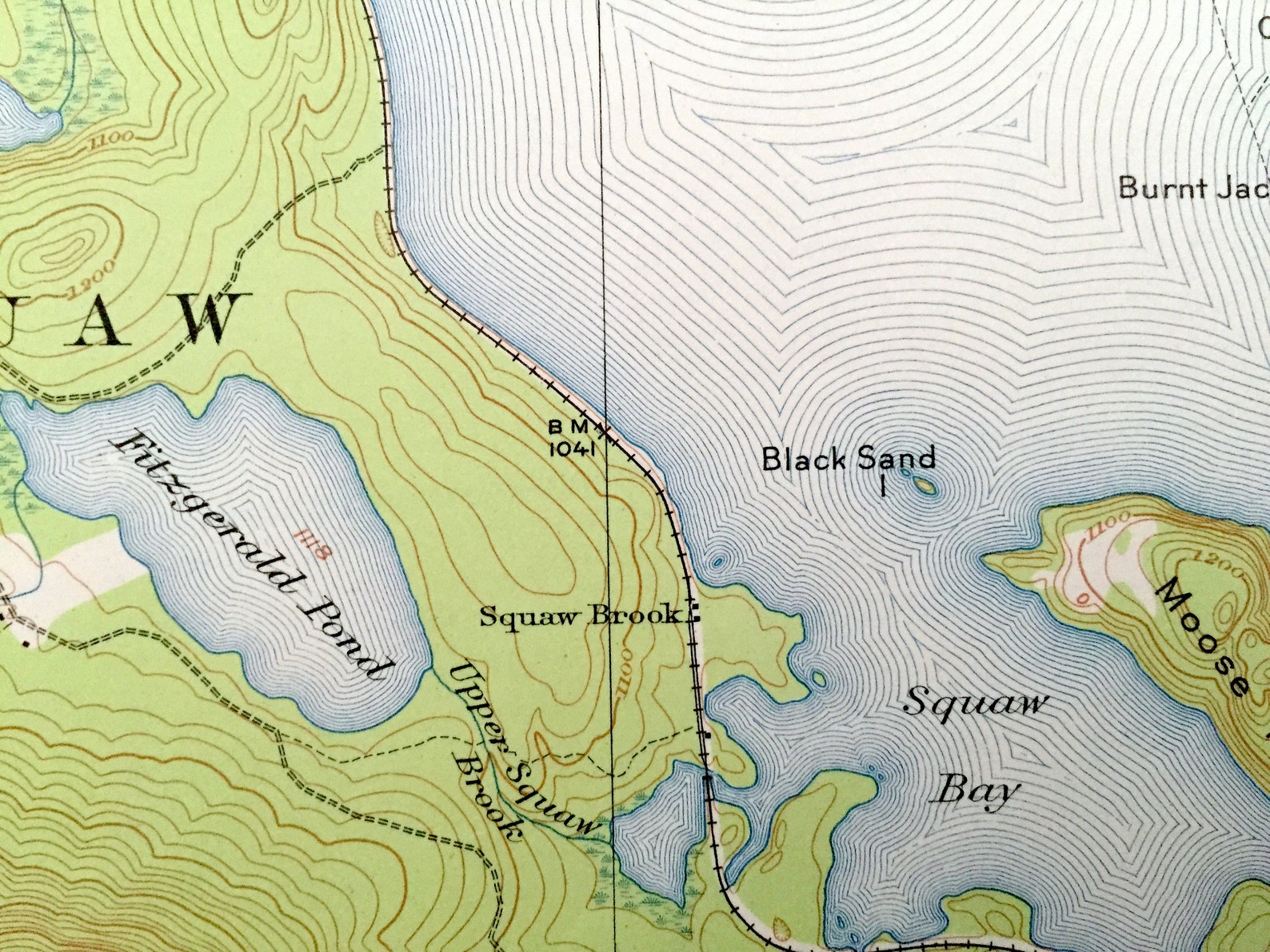 Antique Moosehead Lake Maine 1920 US Geological Survey Etsy