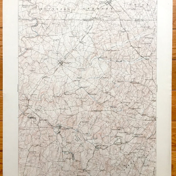 Westminster Maryland Map Etsy