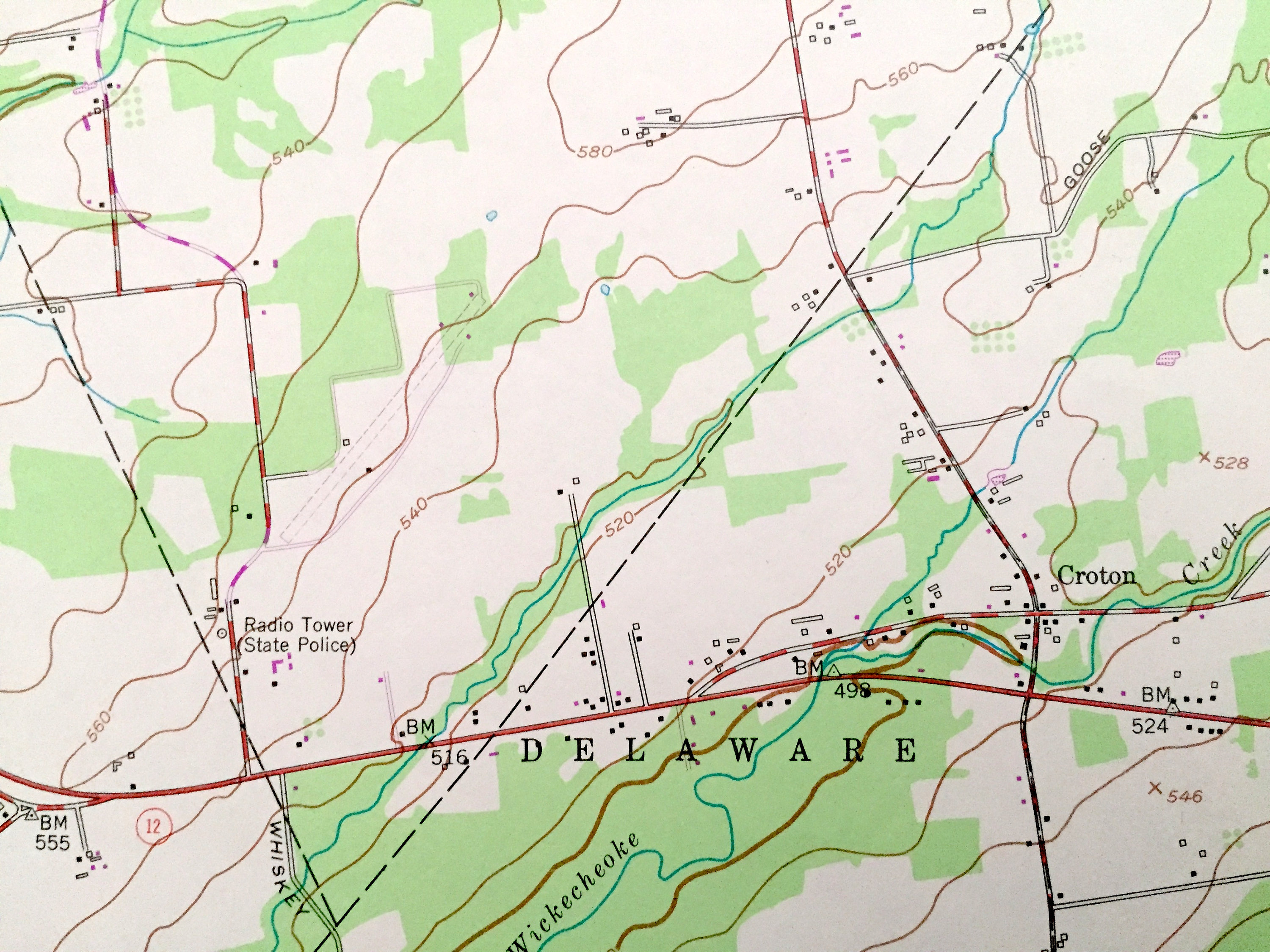 Antique Pittstown New Jersey 1955 US Geological Survey Etsy