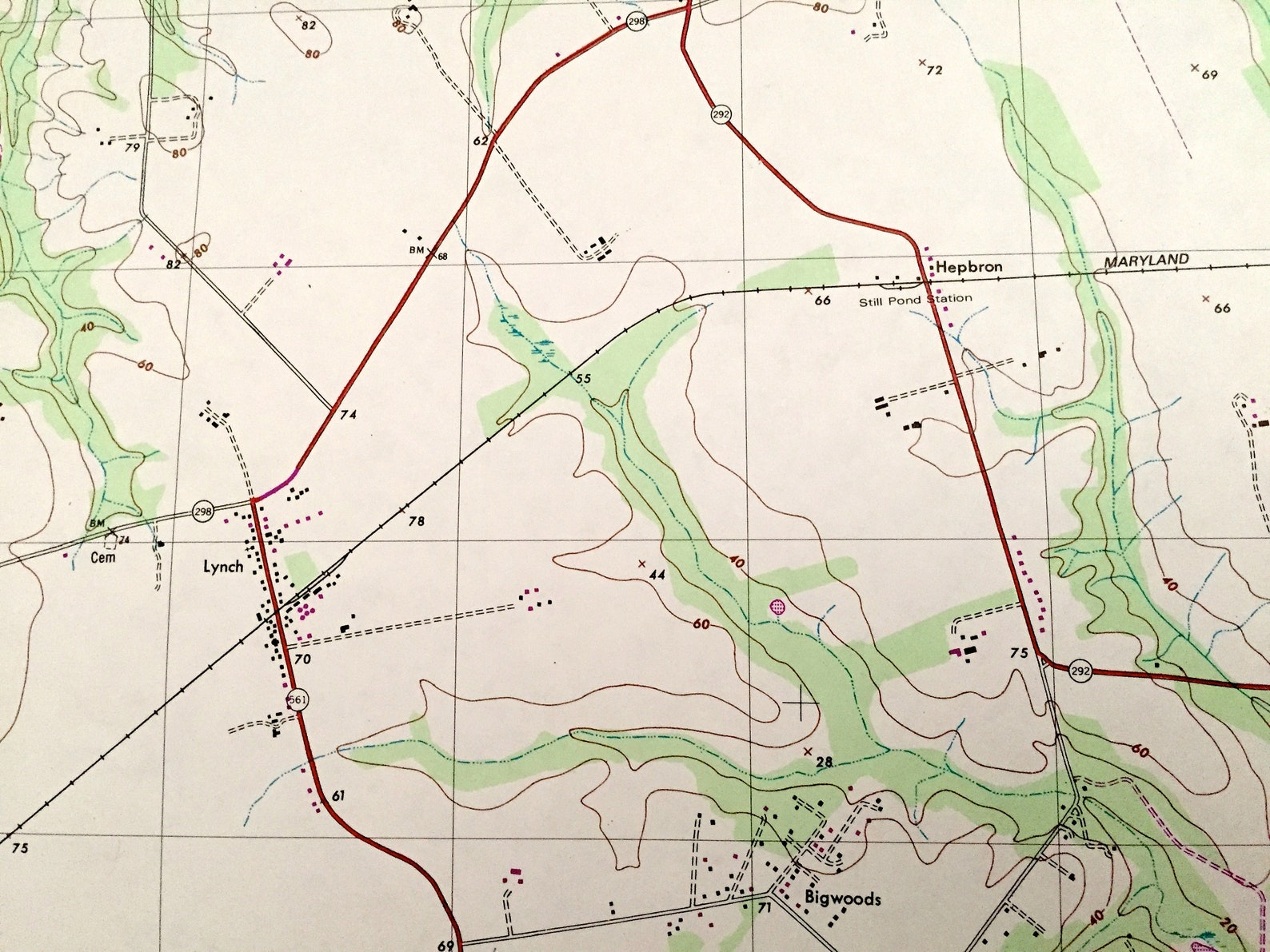 Antique Betterton Maryland 1948 US Geological Survey Map Etsy