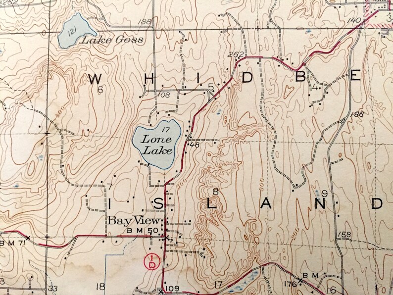 Antique Stanwood Washington 1943 US Geological Survey Etsy