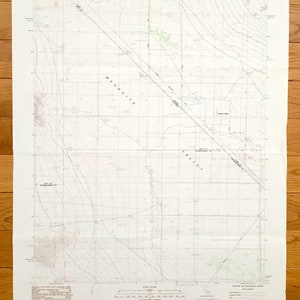 Antike westlich von Shenandoah Peak, Kalifornien 1985 US geologische Übersicht topographische Karte – San Bernardino, Inyo County, Mesquite Valley, Nevada