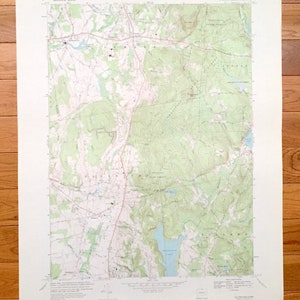 Antike Ellington, Connecticut 1967 US Geological Survey topographische Karte – Hartford, Tolland County, Stafford, Somers, Crystal Lake, CT