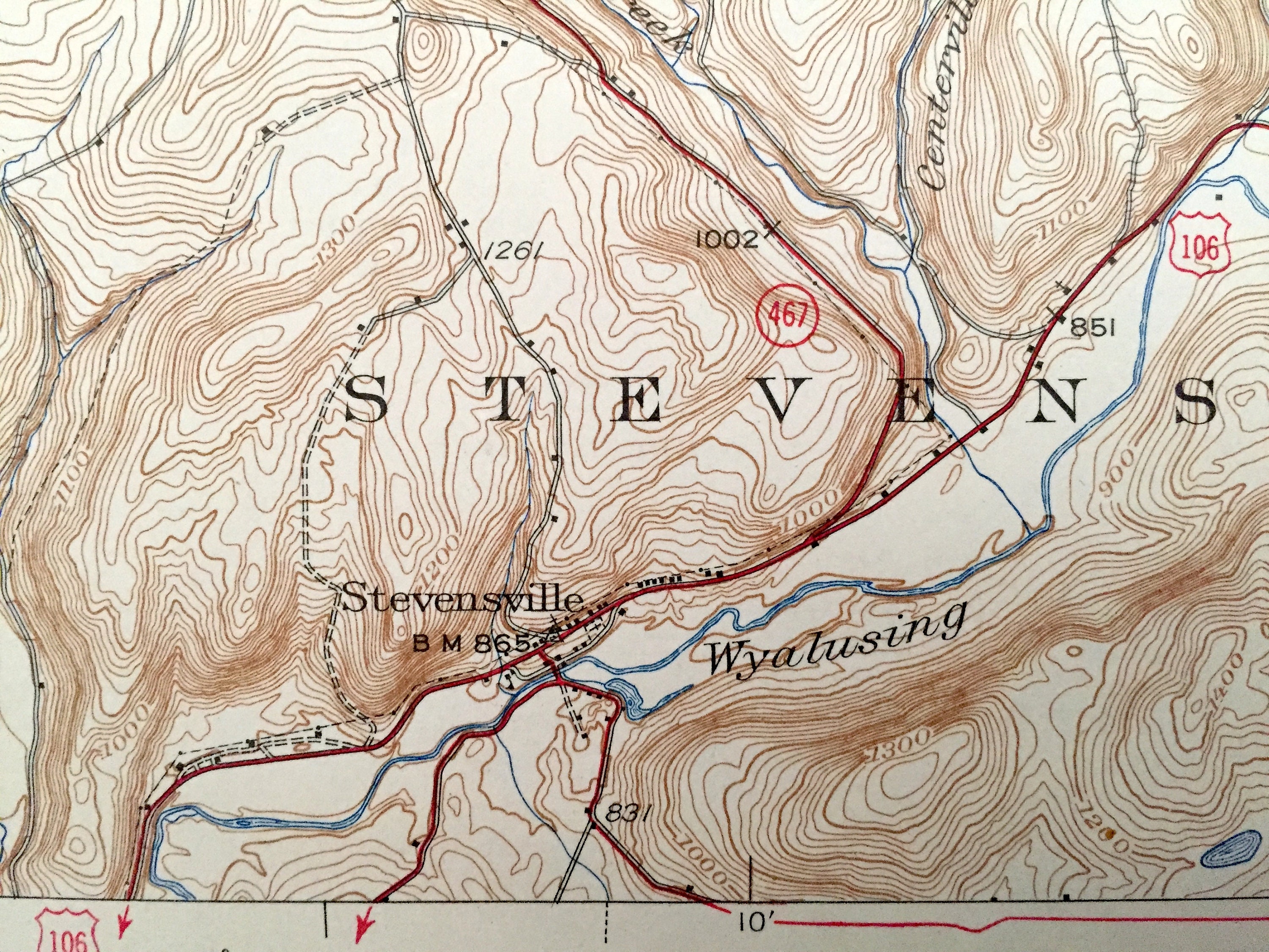 Antique Le Raysville Pennsylvania 1943 US Geological Survey Etsy