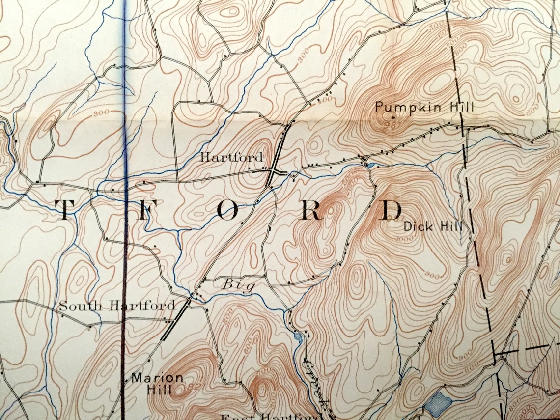 Antique Fort Ann New York 1893 US Geological Survey Etsy