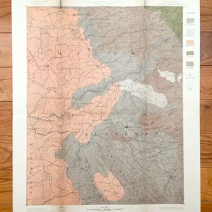 Antik Jackson, Kalifornien 1888 US 1888 Erdstudie Topographische Karte – San Andreas, Ione, Amador Calaveras San Joaquin Stanislaus County CA