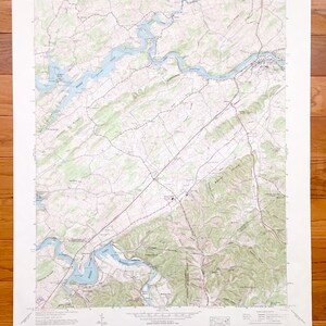 Antique Bluff City, Tennessee 1959 US Geological Survey Topographic Map - Sullivan County, Hillcrest, Piney Flats, Rocky Springs Fairview TN