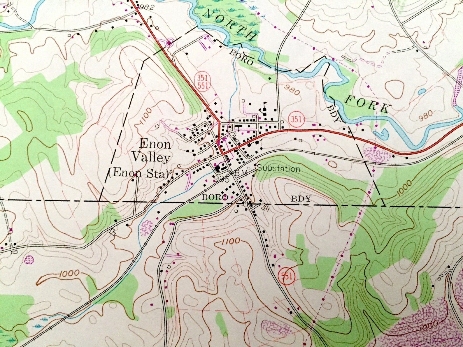 Antique New Galilee Pennsylvania 1957 US Geological Survey Etsy