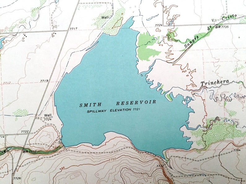 Antique Blanca Colorado 1965 US Geological Survey Topographic Etsy