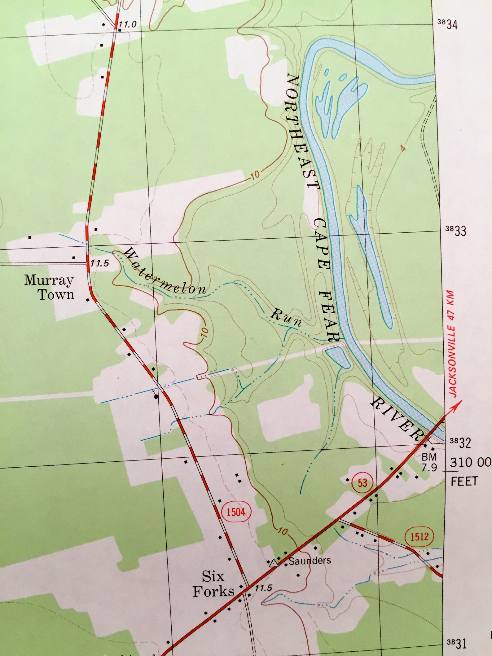 Antique Burgaw North Carolina 1981 US Geological Survey Etsy