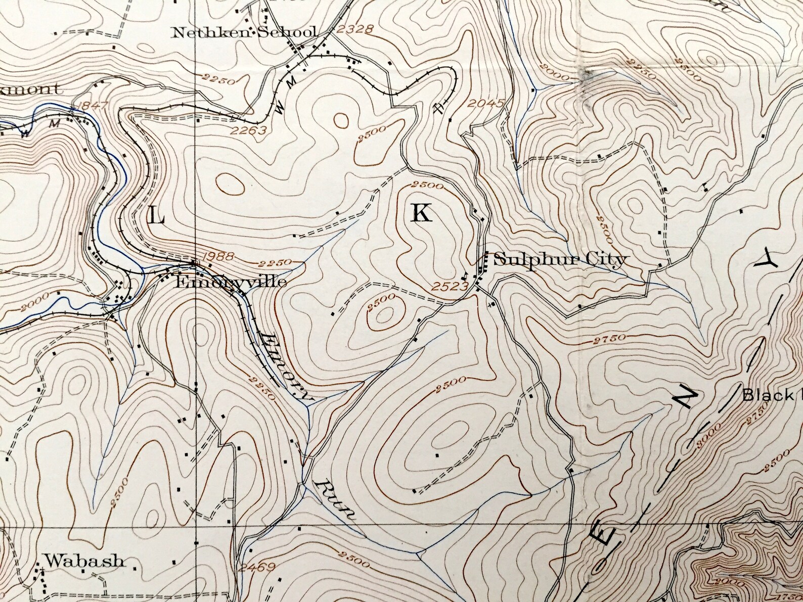 Antique Elk Garden West Virginia 1922 US Geological Survey Etsy