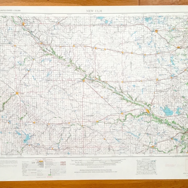 Montevideo Mn Map Etsy