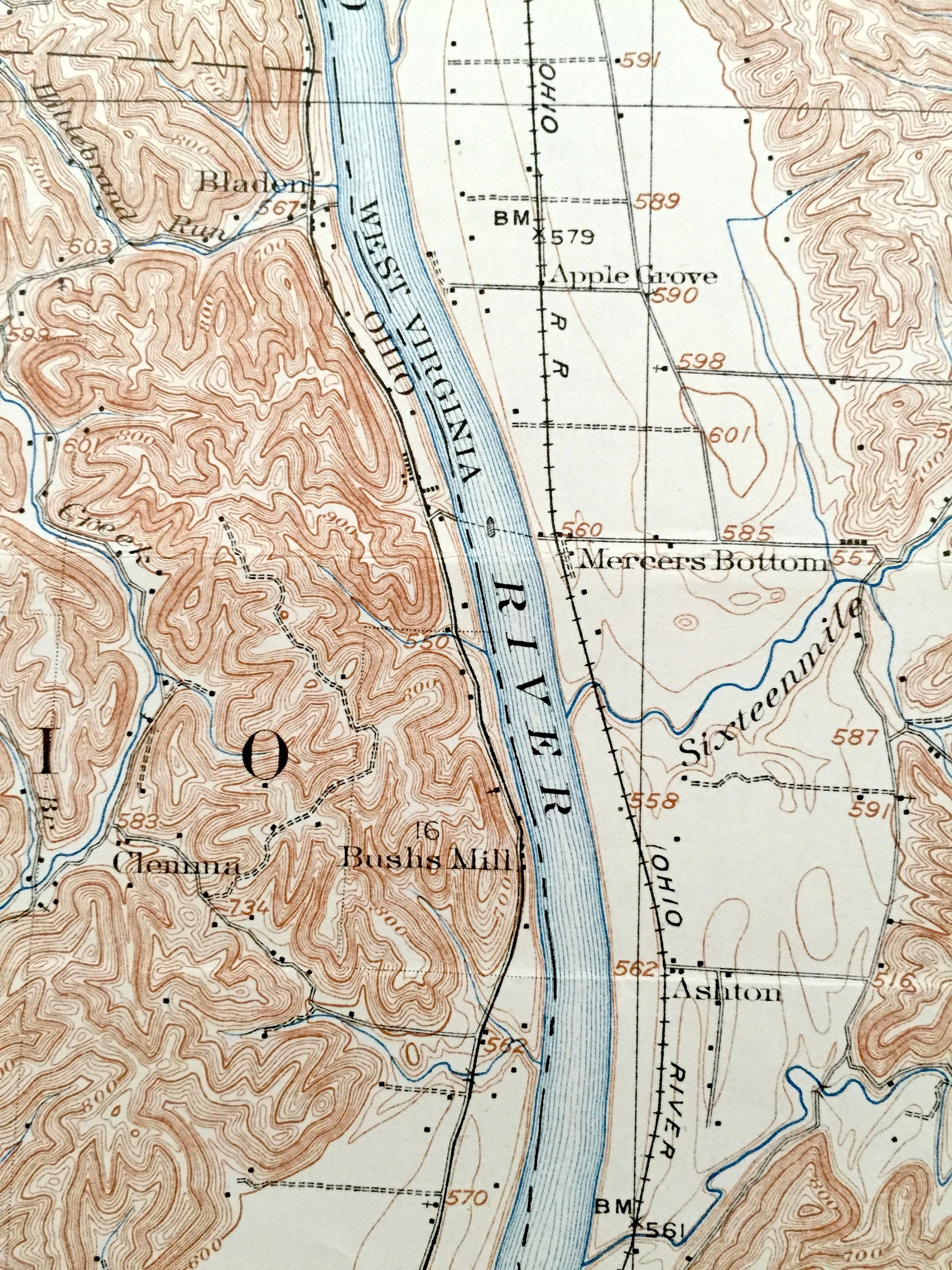 Antique Glenwood West Virginia 1908 US Geological Survey Etsy