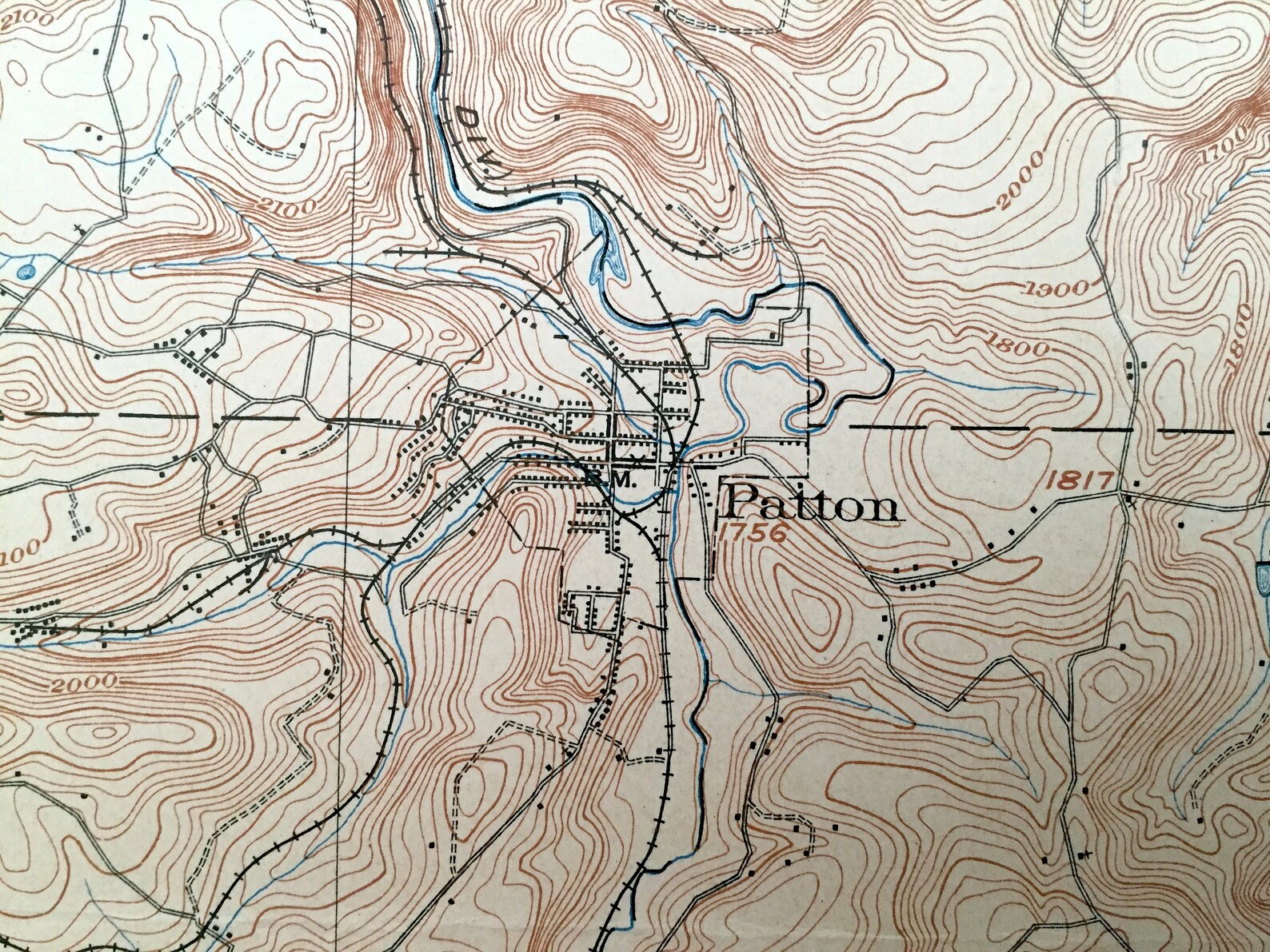 Antique Patton Pennsylvania 1904 US Geological Survey Etsy