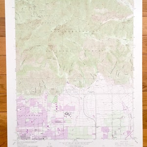 Antike Cucamonga Peak, Kalifornien 1966 US Geological Survey Topographische Karte – San Bernardino County, Cucamonga, Alta Loma, Etiwanda, Upland