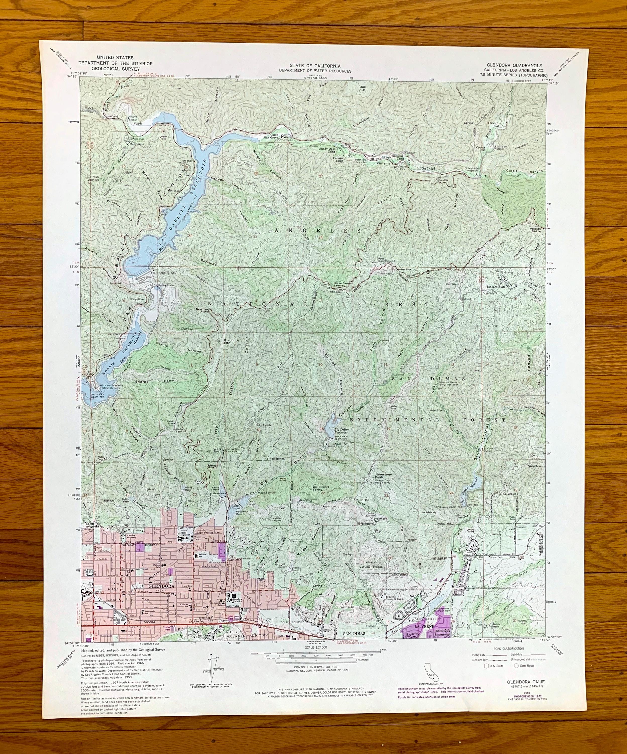 Mapa De Glendora, California Ride: Highway 39, Glendora Mountain Road