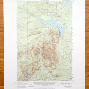 Antiker Traveler Mountain, Maine 1955 US Geological Survey Topographie Karte – Baxter State Park, Penobscot, Piscataquis County, Grand Lake ME
