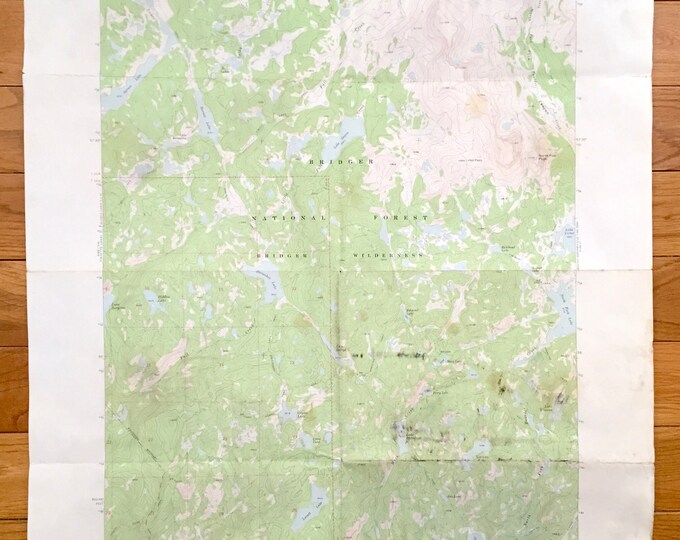 Antique Horseshoe Lake Wyoming 1968 US Geological Survey Etsy