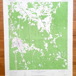 Antique Willis, Texas 1960 US Geological Survey Topographic Map – Montgomery County, Sam Houston National Forest, Esperanza, Mount Zion