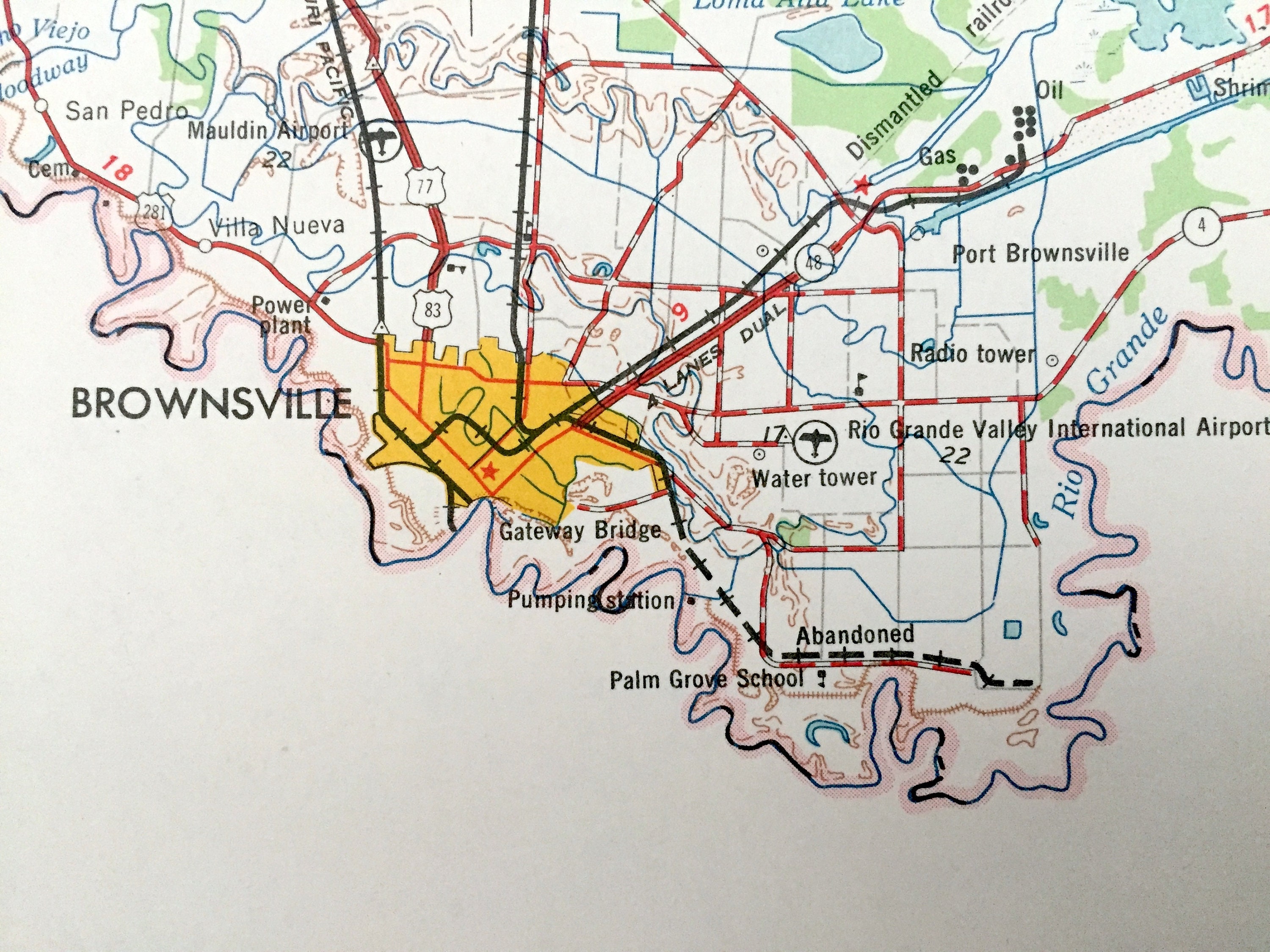 Antique Brownsville Texas 1962 US Geological Survey Etsy