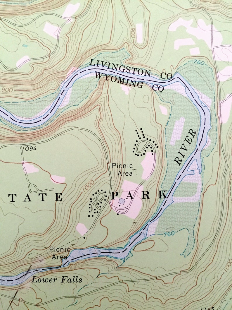 Antique Portageville New York 1972 US Geological Survey Etsy