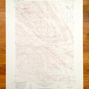 Antique Maverick Spring, Wyoming 1951 US Geological Survey Toographic Map - Fremont County, Wind River Indian Reservation, Sheldon Dome, WY