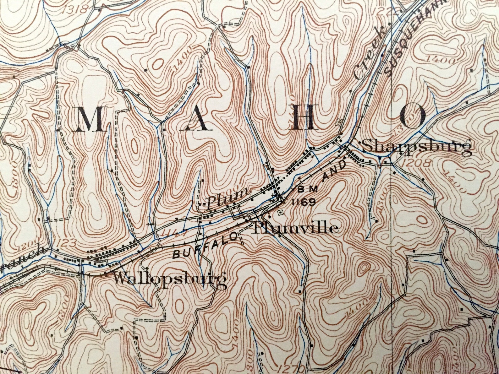 Antique Smicksburg Pennsylvania 1909 US Geological Survey Etsy
