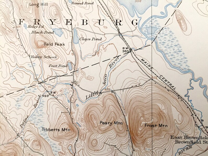 Baldwin ME Brownfield Antique Kezar Falls Cornish Denmark Hiram Porter