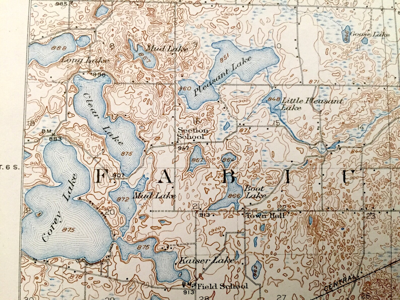 Antique Three Rivers Michigan 1916 US Geological Survey Etsy