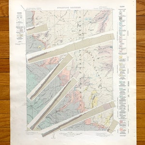 Antique Cloud Peak, Wyoming 1906 US Geological Survey Carte topographique – Tensleep, Mather Peak, Johnson County, Big Horn National Forest, WY