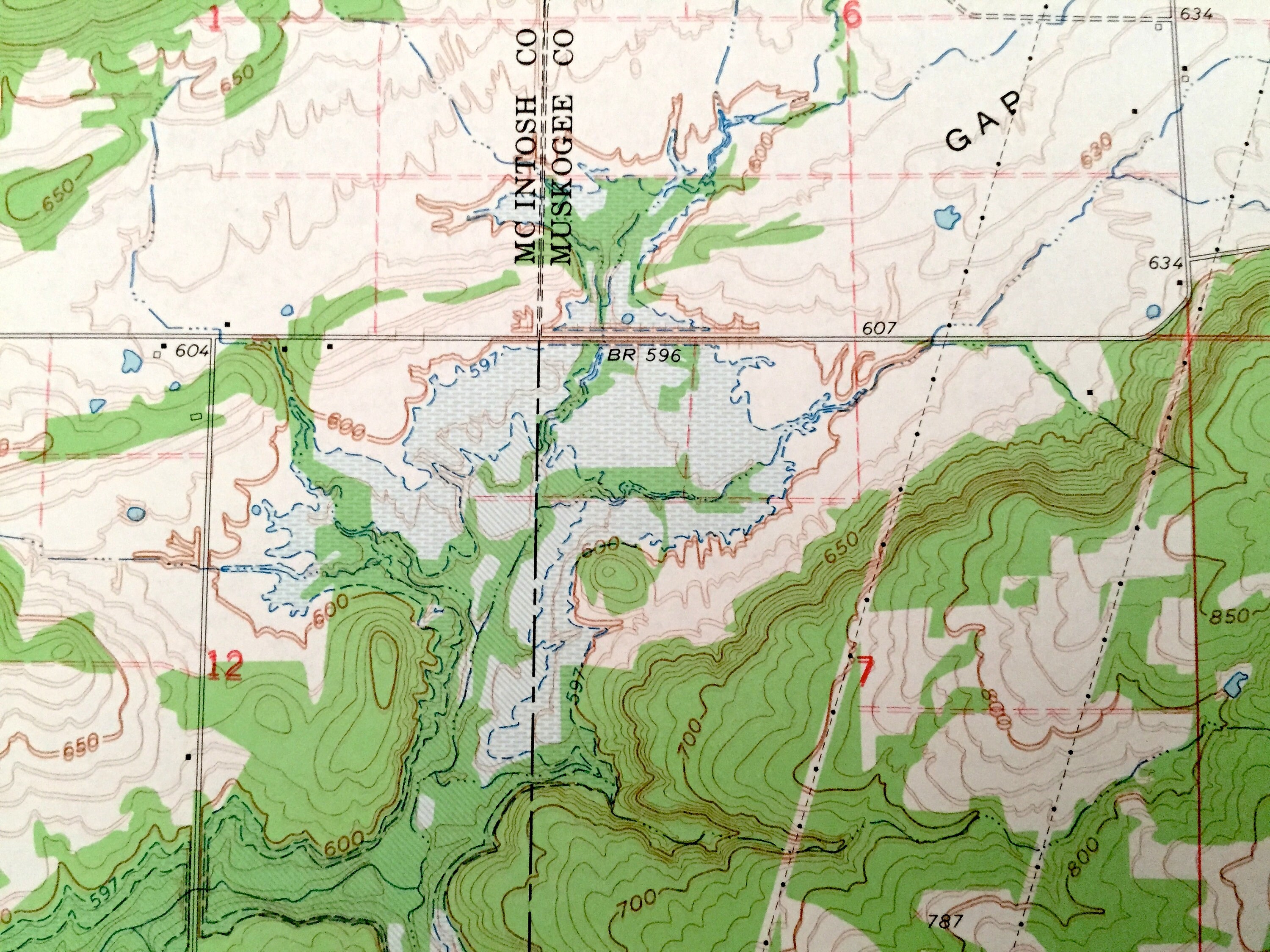 Antique Porum Oklahoma 1963 US Geological Survey Topographic Etsy