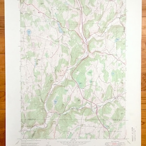Antique Lenoxville, Pennsylvanie 1946 Carte topographique du Service géologique des États-Unis - comté de Susquehanna, Wyoming, Lackawanna, Lenox, Gibson, Poconos