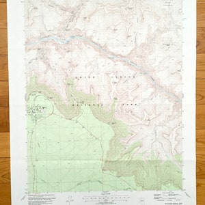 Antique Phantom Ranch, Arizona 1988 US Geological Survey Topographic Map – Coconino County, Grand Canyon National Park, Shoshone Point, AZ