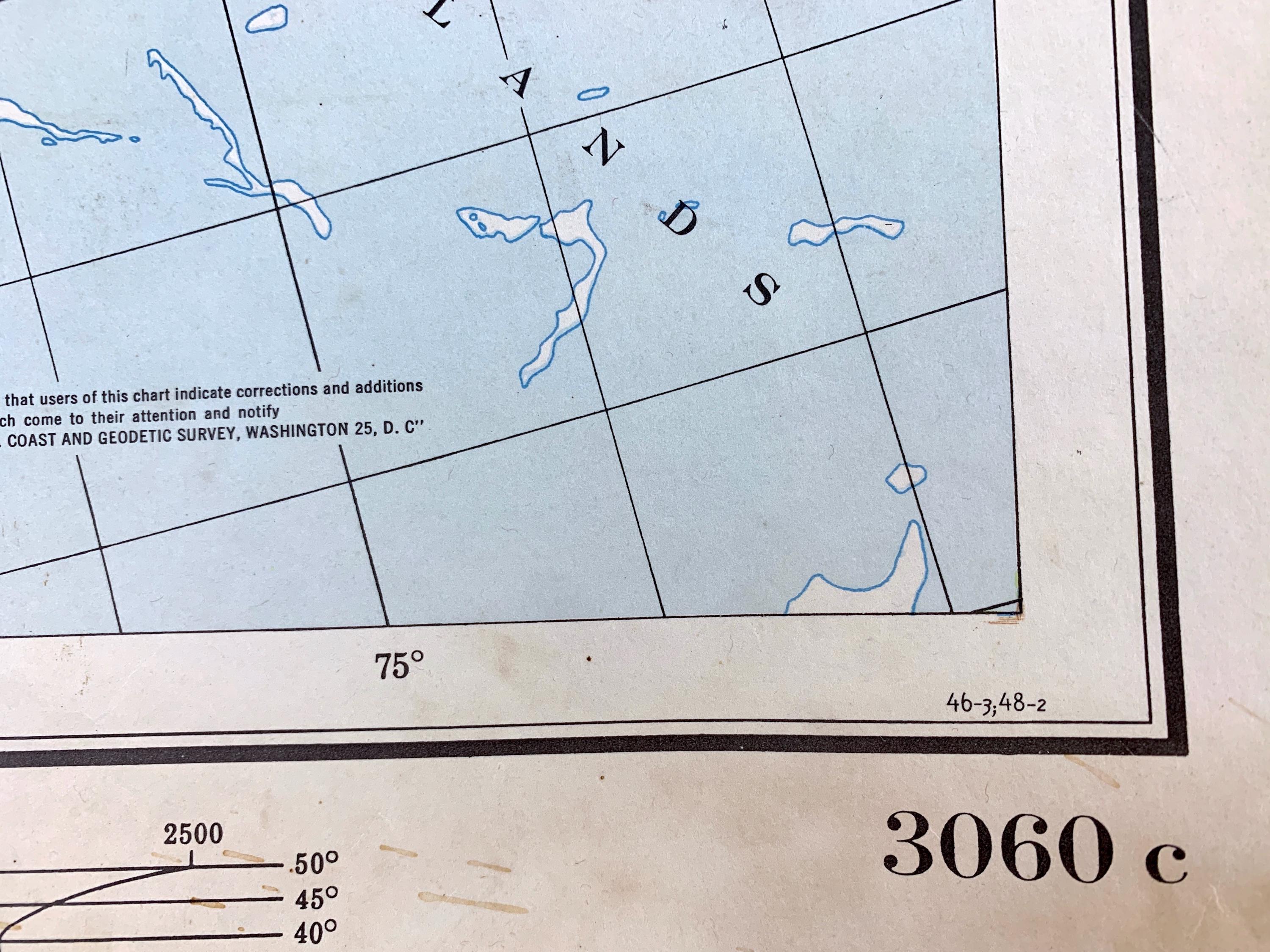 1946年アメリカ東部アンティーク地図 – アメリカ、海岸、ニューヨーク