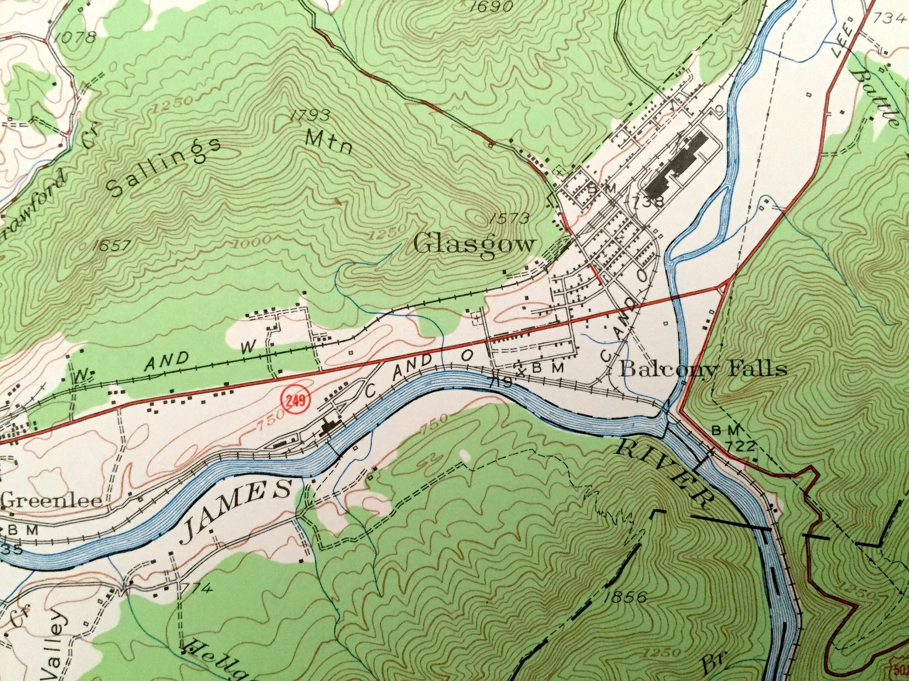 Antique Buena Vista Virginia 1950 US Geological Survey Etsy UK