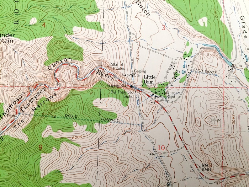 Antique Masonville Colorado 1962 US Geological Survey Etsy