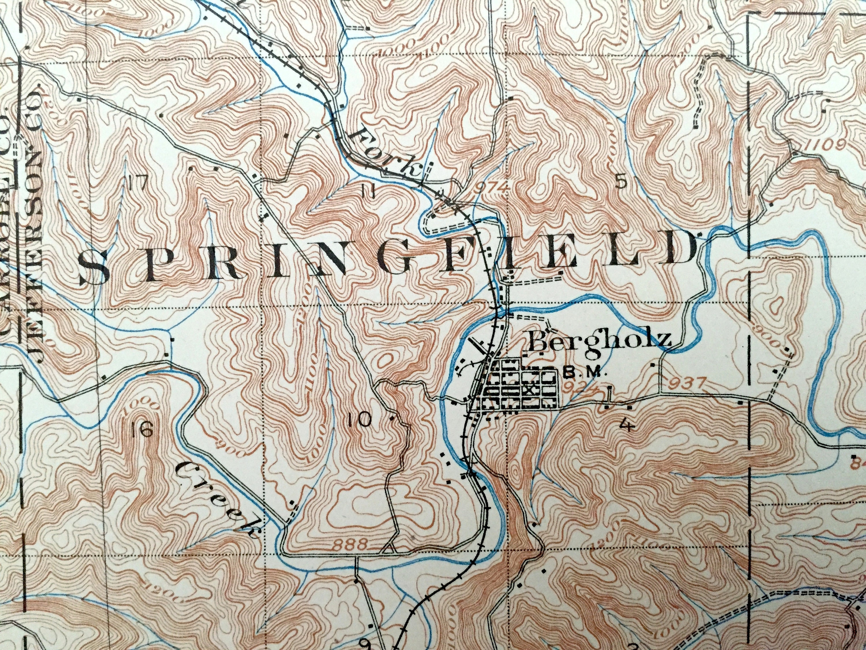 Antique Salineville Ohio 1905 US Geological Survey Etsy