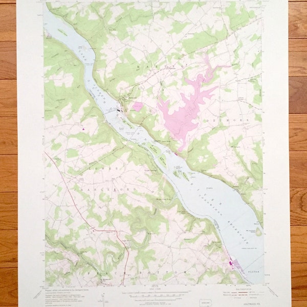 Peach Bottom Map Etsy