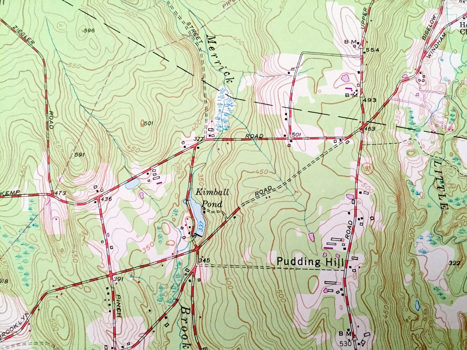 Antique Scotland Connecticut 1953 US Geological Survey Etsy