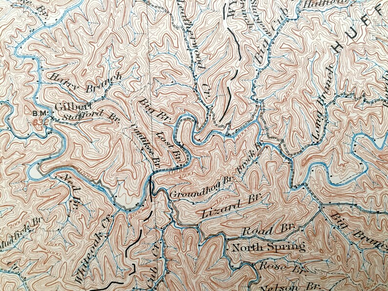 Antique Oceana West Virginia 1898 US Geological Survey Etsy