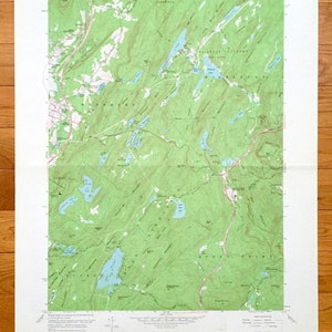 Antique Popolopen Lake, New York 1957 US Geological Survey Topographic Map – Orange, Rockland County, West Point, Highlands Woodbury Camp NY