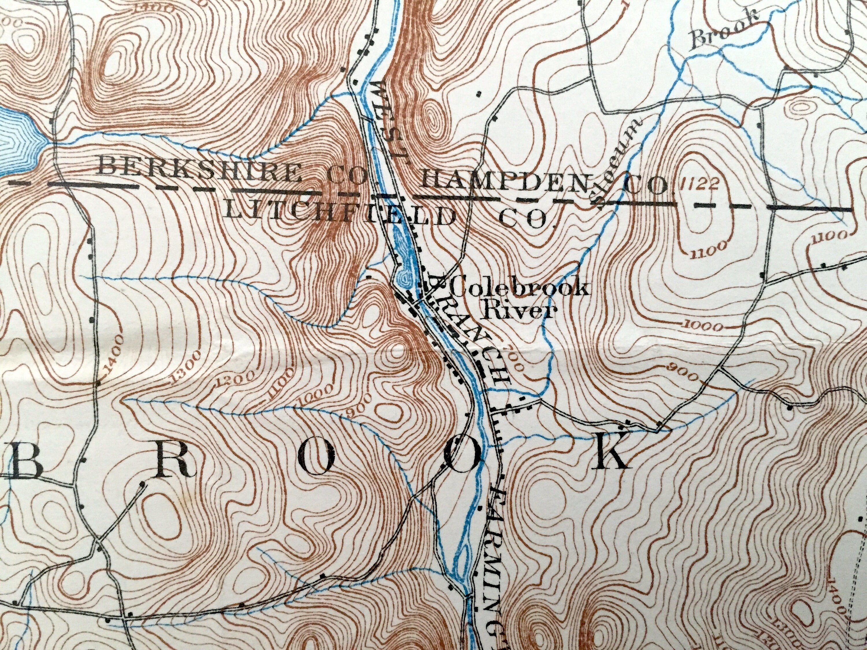 Antique Sandisfield Massachusetts 1897 US Geological Survey Etsy
