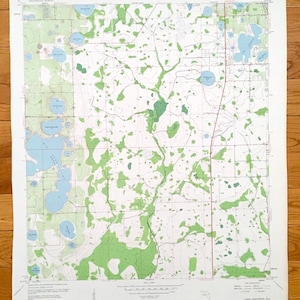 Antique Lake Jessamine, Florida 1953 US Geological Survey Topographic Map – Orange County, Shingle Creek, Lake Mary