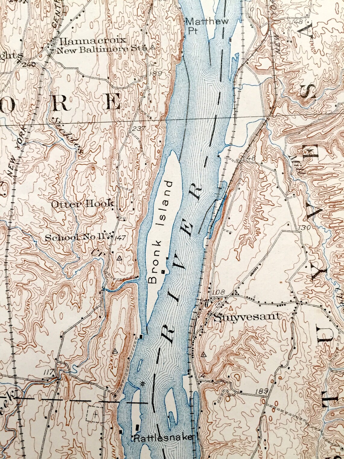 Antique Coxsackie New York 1929 US Geological Survey Etsy UK