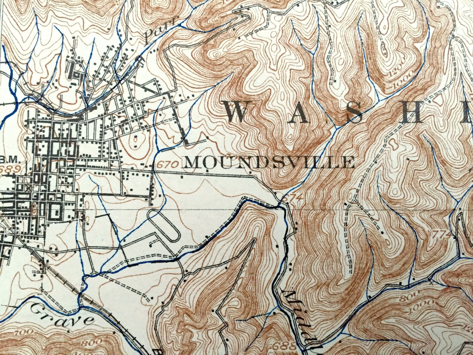 Antique Cameron West Virginia 1904 US Geological Survey Etsy