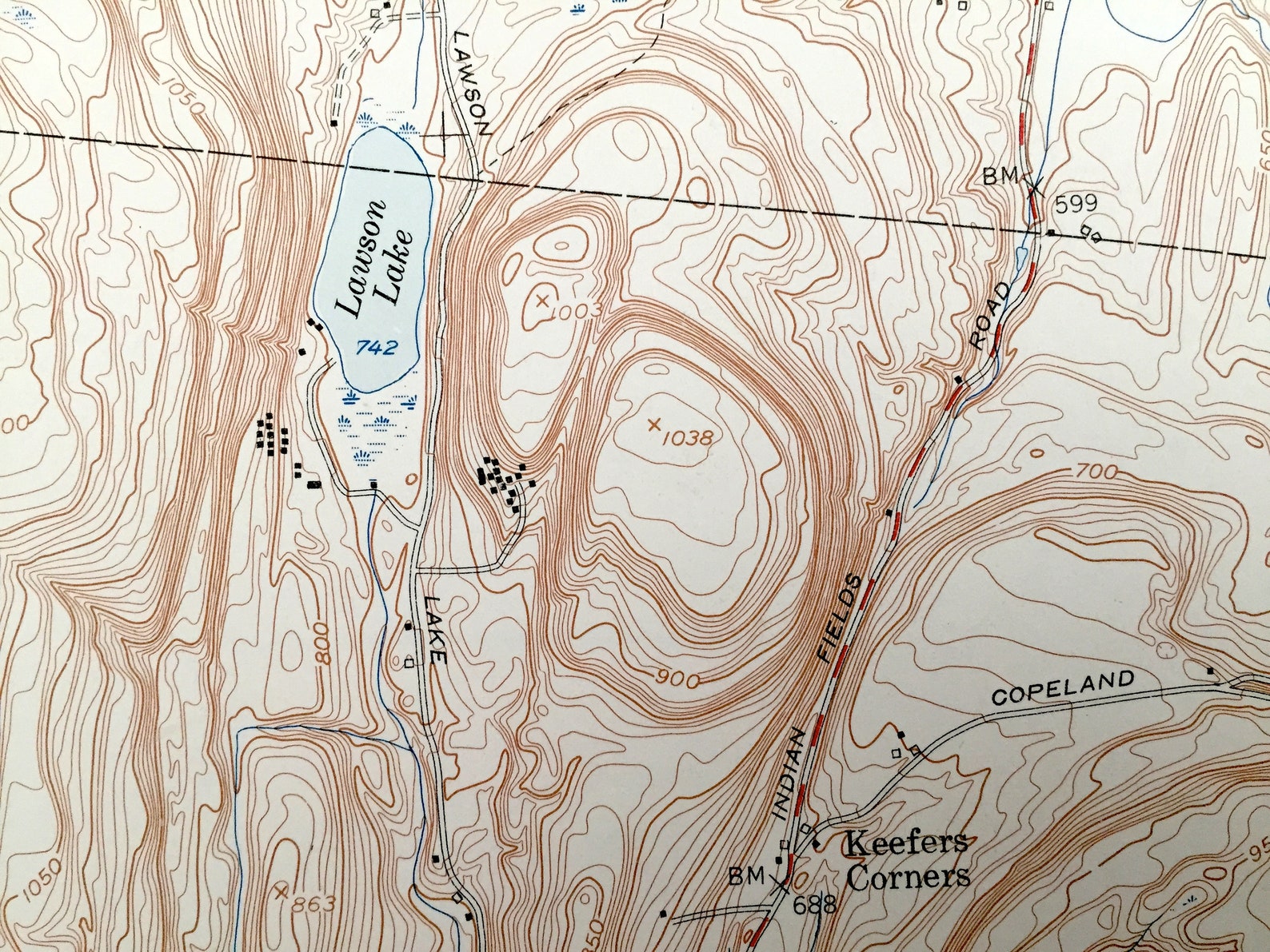 Antique Clarksville New York 1953 US Geological Survey Etsy
