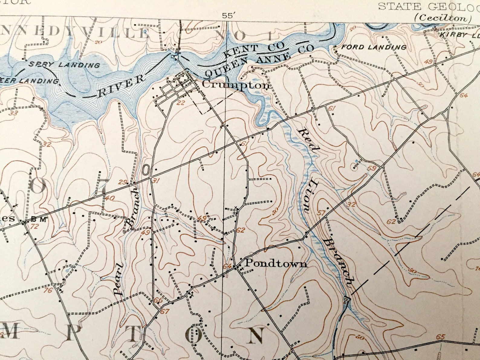 Antique Barclay Maryland 1905 US Geological Survey Etsy